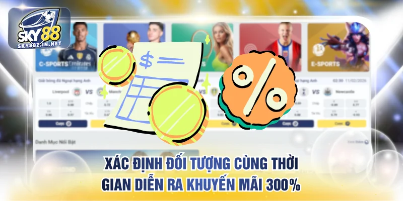 Xác định đối tượng cùng thời gian diễn ra khuyến mãi 300%